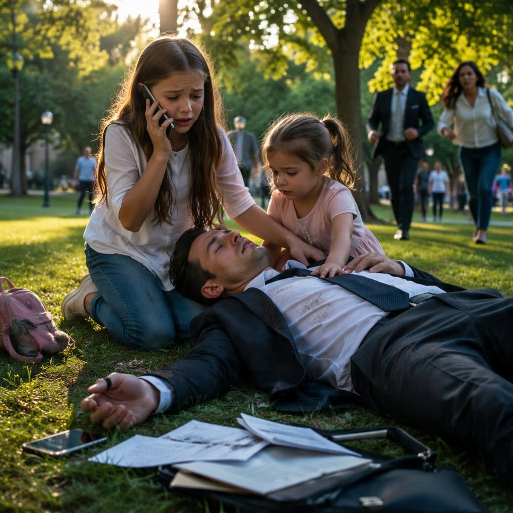 The twins thought they had only saved a stranger in the park—until the billionaire walked into their mother’s hospital room and whispered words only someone from her past could have known…