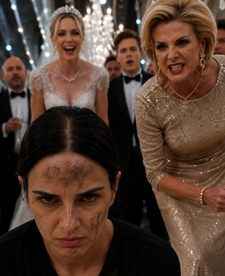 They shoved the maid onto the marble floor in front of all the guests in the wedding hall.
