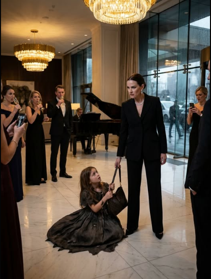 She dragged a crying child across a marble floor for a luxury bag—but what slipped from it revealed a secret she had hidden for years.