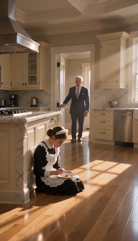 HE THOUGHT HE COULD STARVE AND HUMILIATE A DEFENSELESS MAID IN A MILLION-DOLLAR MANSION, BUT HE DIDN'T KNOW THE BILLIONAIRE OWNER WAS WATCHING.