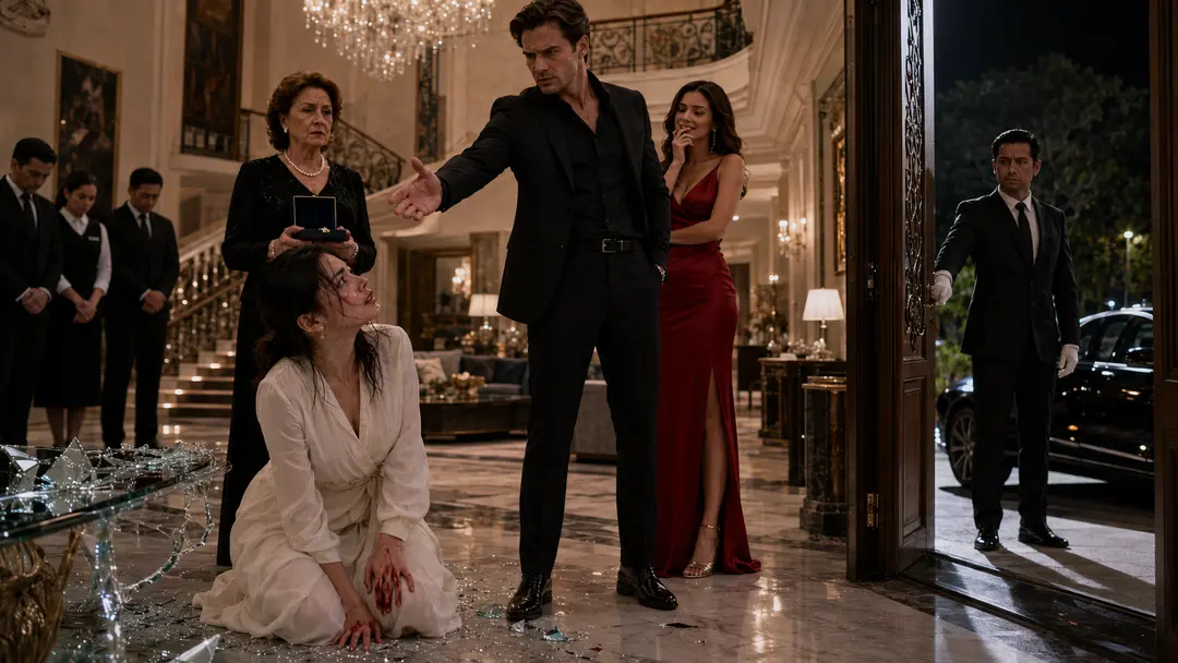 He looked his wife in the eyes, slapped her in front of everyone, and ordered her to kneel.