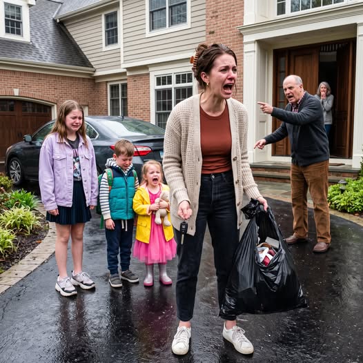 Part II: My husband cheated, so I packed my children and drove to my parents’ house. My father opened the door, saw my three kids behind me, and slowly closed it. My brother said there was no space. My sister called me impulsive. I picked up the garbage bag and whispered three words.