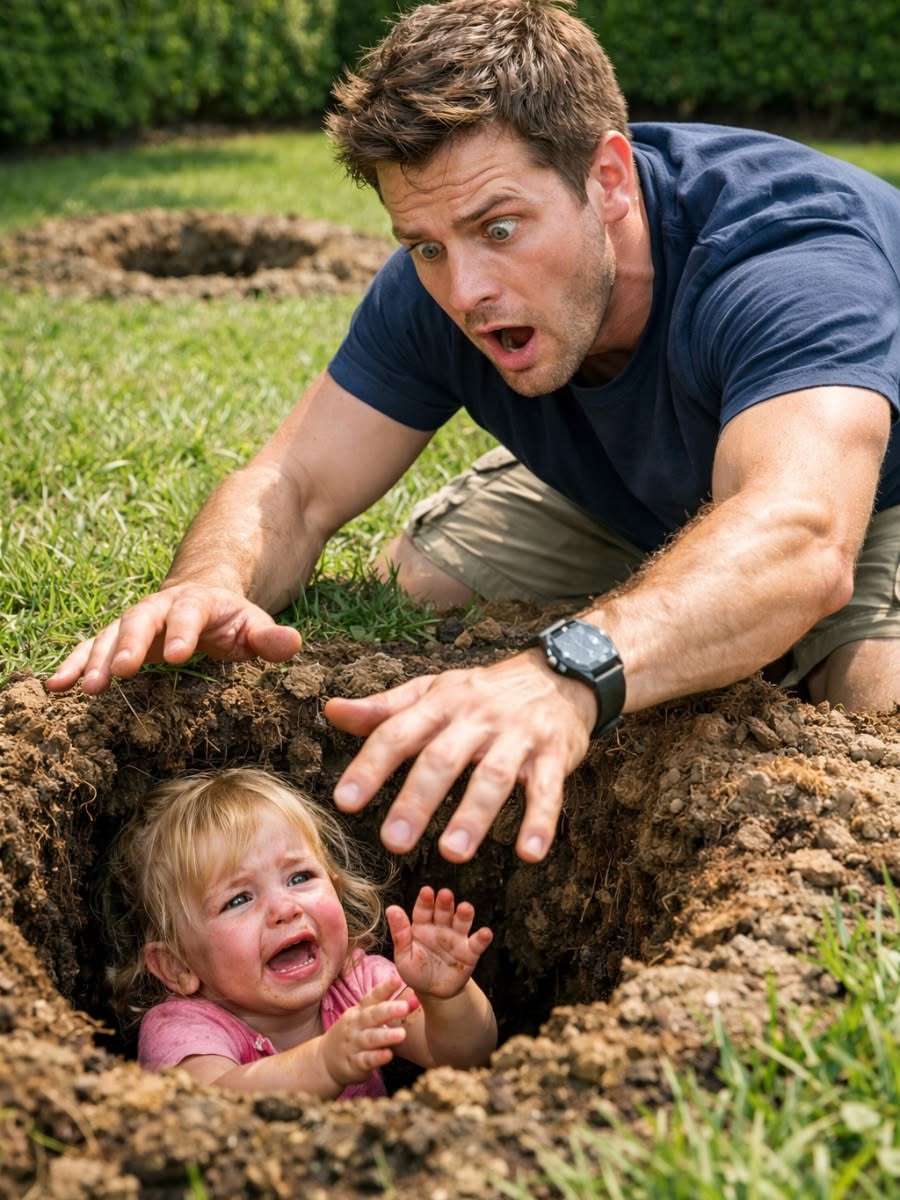 I came home early from deployment expecting to surprise my family—but finding my two-year-old daughter standing in a backyard grave changed everything I thought I knew.