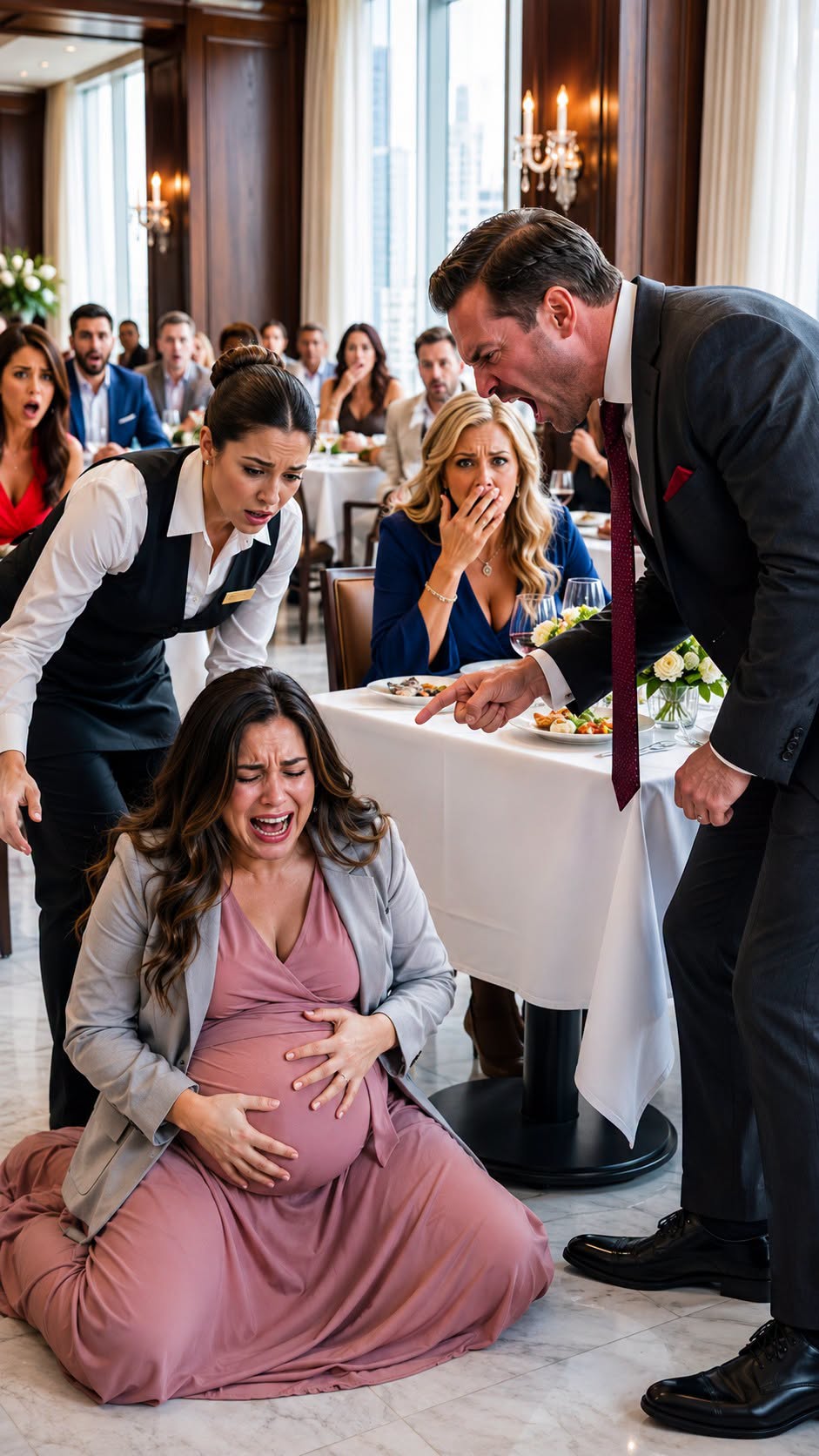 Part 2 : I was eight months pregnant when I saw my husband kiss another woman in the middle of our baby shower. “You weren’t supposed to see that,” Daniel hissed, grabbing my arm as guests gasped. I pulled away, but his hand shoved me backward. Pain tore through my body as I hit the floor. Then he leaned close and whispered, “Scream, and I’ll make sure no one believes you.” My water broke.