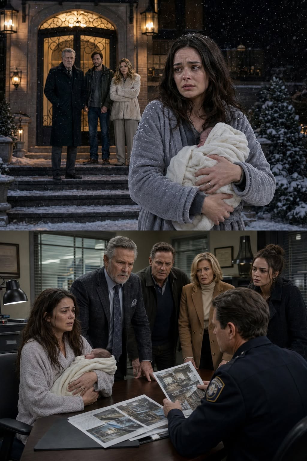 I walked through the freezing snow with my newborn because my parents claimed we had no money. Then, out of nowhere, my wealthy grandfather pulled up.