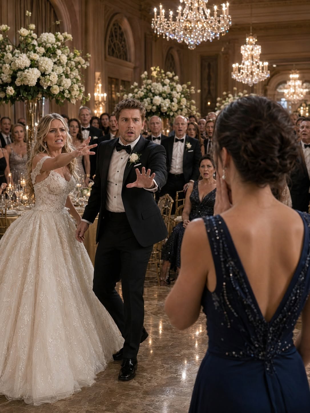 She slapped me in front of 500 wedding guests... but five seconds later, her groom recognized my name—and the entire ballroom realized the wrong woman had just been humiliated.