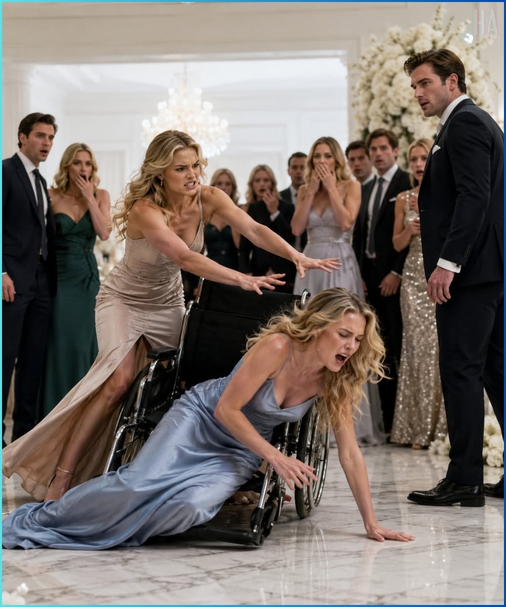 My Twin Sister Shoved Me Out of My Wheelchair at Her Engagement Party and Screamed, “Stop Faking for Attention”—But She Forgot Her Fiancé Was About to Learn Who Really Put Me There