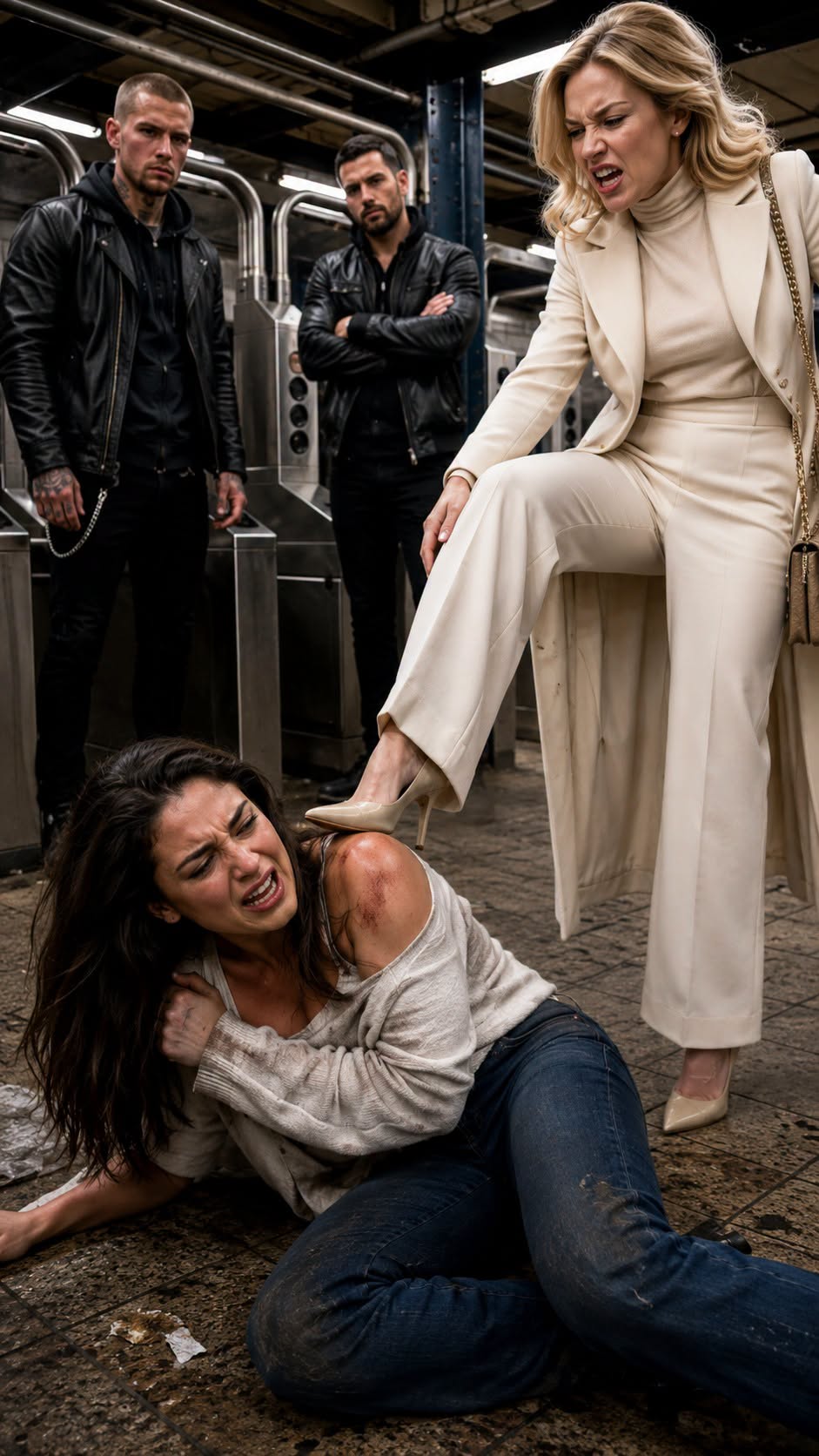 My stepmother called me worthless as she walked away—but before she reached the station exit, police sirens were racing toward the woman the entire internet had just watched commit a crime.
