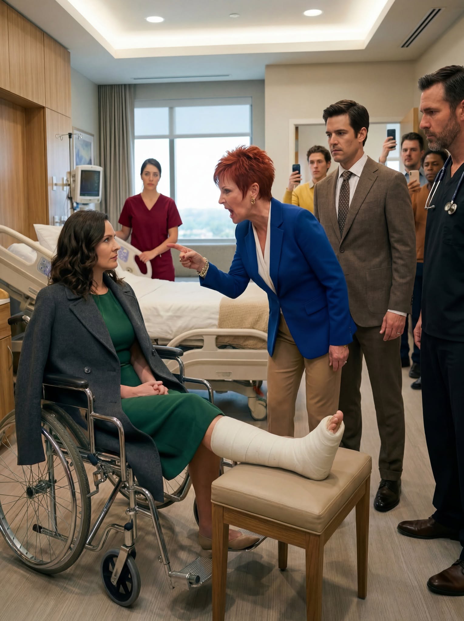 My mother-in-law smas:hed my leg in the kitchen, and my husband insisted it was the puni:shment I deserved—but three days later, the hospital had already arranged the trap that would destroy them.