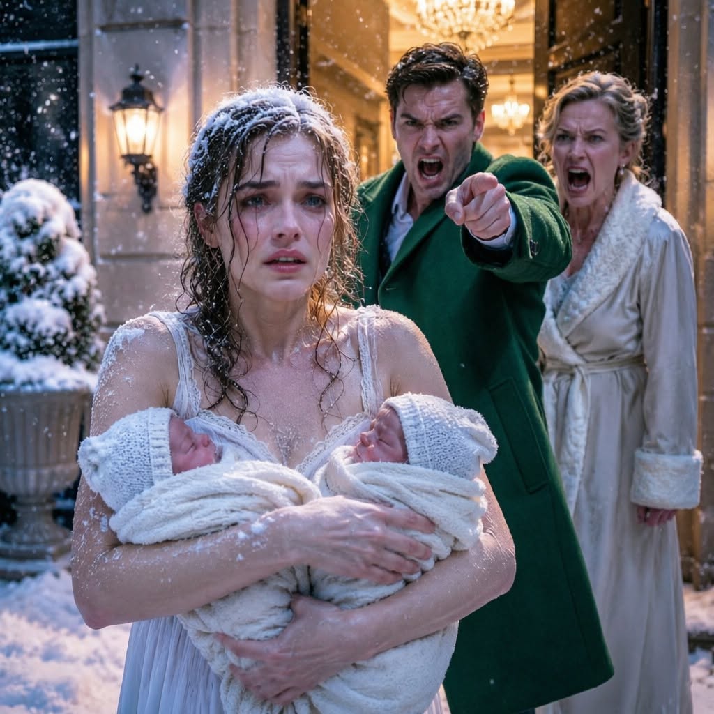 My husband threw me and our ten-day-old twins into the freezing night, believing he'd destroyed a helpless woman—until one phone call revealed he worked for the billionaire he had just betrayed.