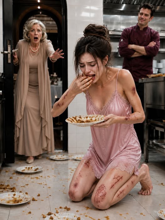 I found my daughter crying in the kitchen, eating scraps from dirty plates while her husband smiled and said, “She deserves it.” I didn’t scream or argue. I took her by the hand, walked out with her, and called a lawyer. Hours later, we discovered a contract, eight months of unpaid work, and evidence that could completely destroy him.