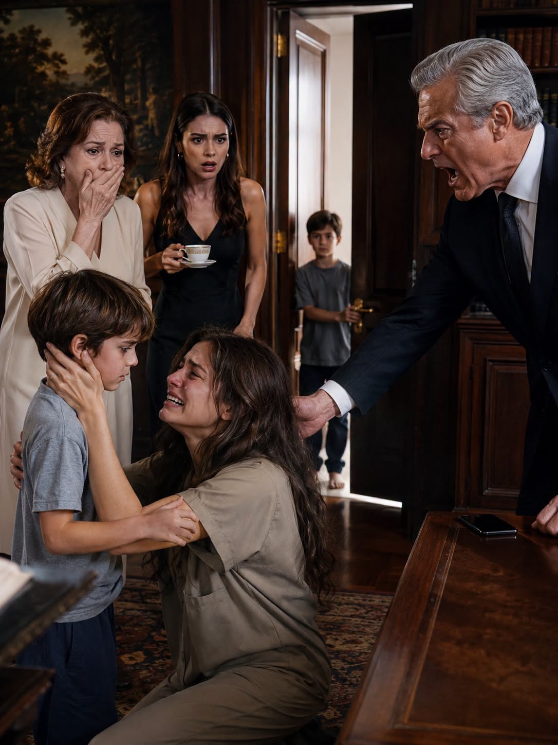 At eighteen, Seraphina’s father forced her to confess to his crimes and hid her newborn twins, but when she walked free ten years later, she did not beg for answers—she accepted the marriage he arranged, quietly contacted the one man still searching for her sons, and let Hector keep smiling until a locked door inside his Long Island estate began to open