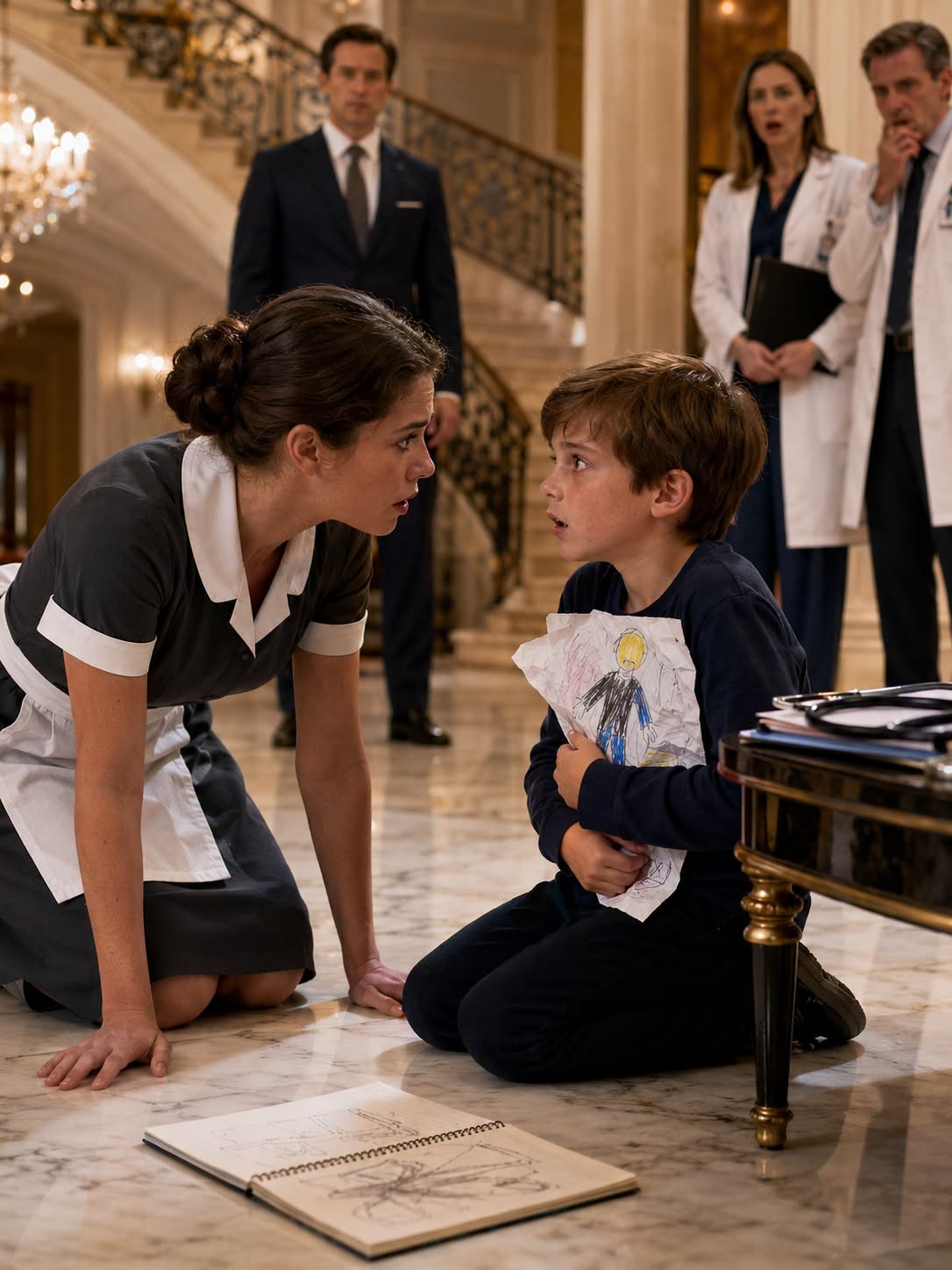 THE BILLIONAIRE’S SON HAD NEVER SPOKEN A WORD — UNTIL A MAID FORCED TO HER KNEES SAW THE SECRET EVERY SPECIALIST HAD MISSED
