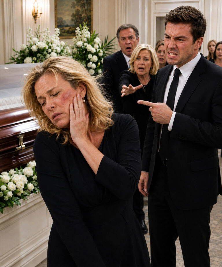 "My brother lost control at Dad’s funeral because I refused to give him the safe key. As relatives pulled him away, he shouted, “She’s stealing my inheritance!” I said nothing. Later, I opened the safe in front of the entire family. There was no fortune inside—only documents revealing what had happened to Dad’s accounts months earlier.