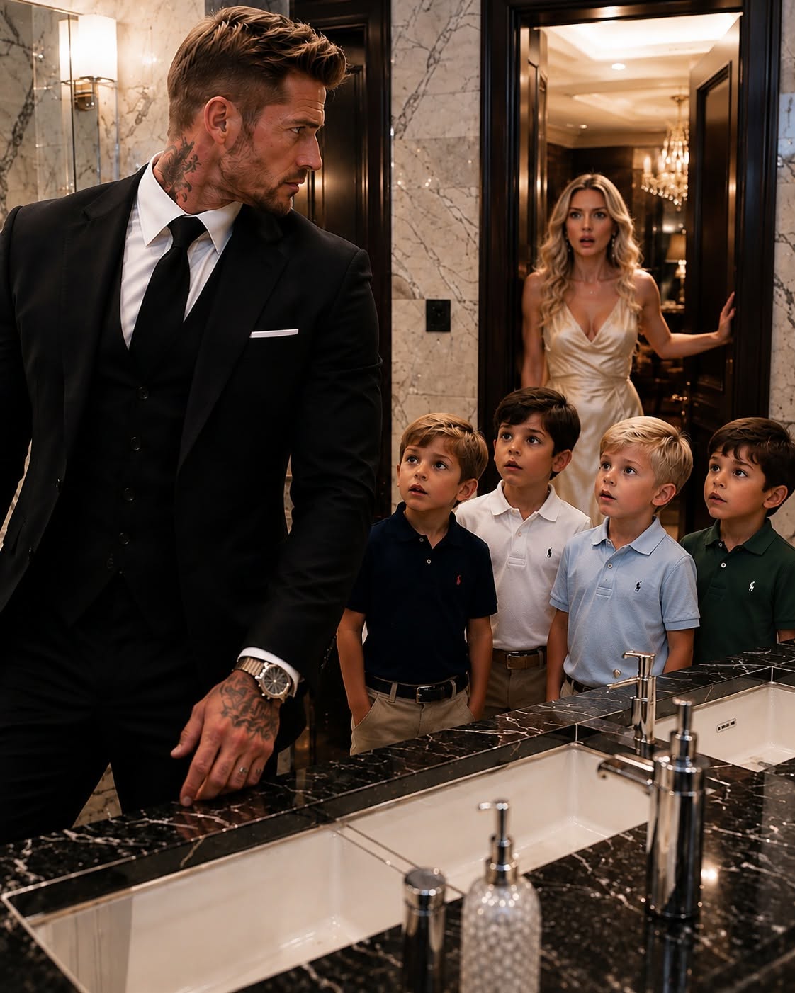 I walked into a restaurant bathroom expecting to announce my engagement that night, only to discover four little boys who looked exactly like me—and the woman I thought abandoned me six years earlier was hiding the truth. My family had built my future around a lie, and those four children were about to destroy everything I thought I knew.