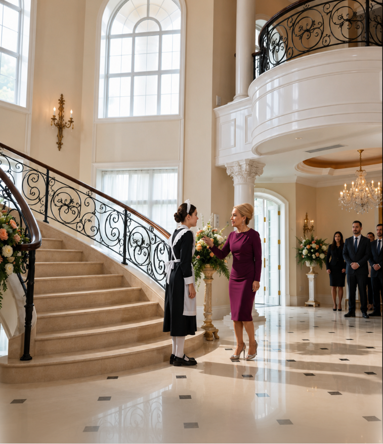The maid had been crying before anyone even accused her.
