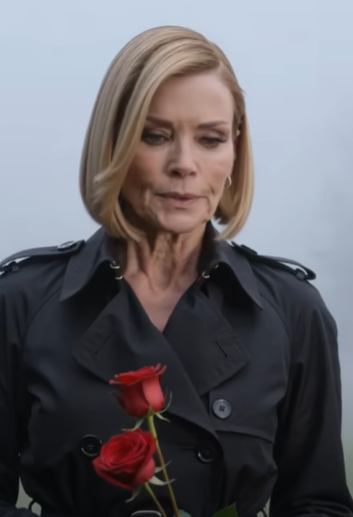 The billionaire froze when she saw someone already standing at her son's grave. A young woman.