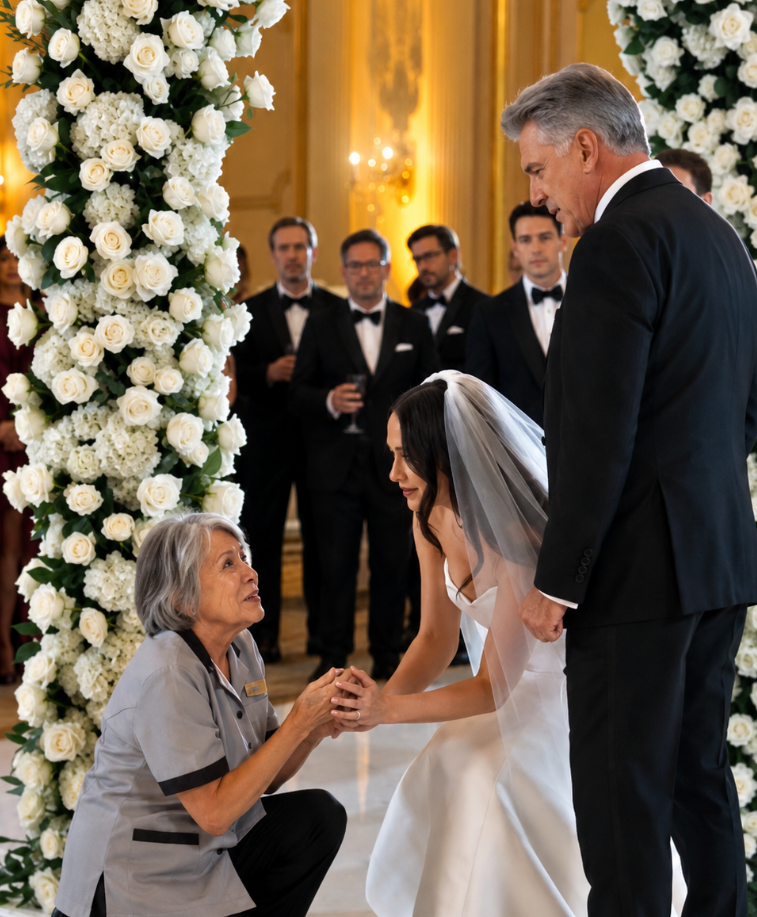 The wedding ballroom looked perfect from the outside.