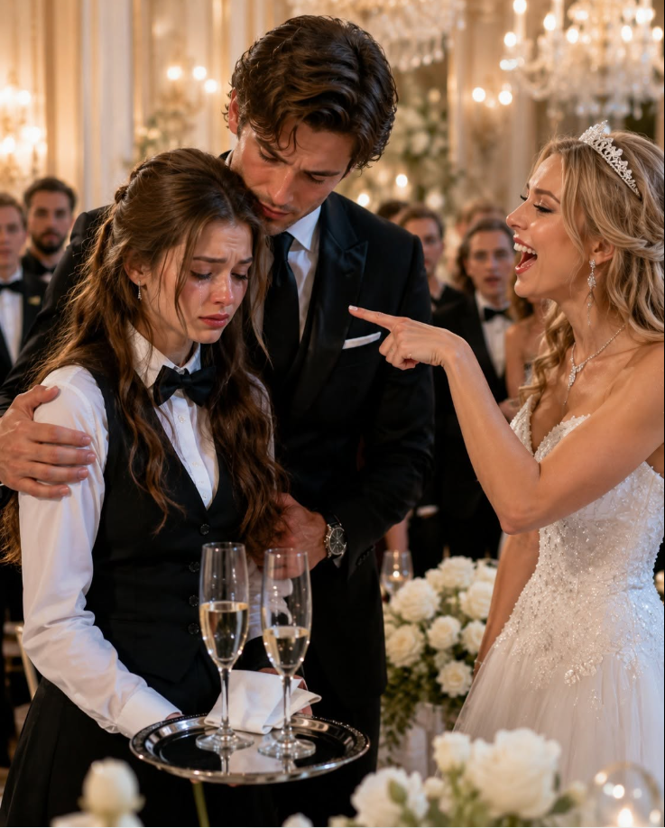 The bride laughed at my body in front of a ballroom full of millionaires, and everyone expected me to lower my eyes and disappear. She thought I was only a plus-size waitress with an empty tray and no power. But when the most feared man in the room stood up and asked, “Do you know who she is?” her perfect smile finally died.
