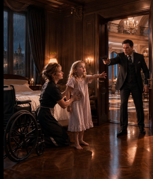 The Mafia Boss Hired a Poor Maid to Dust His Dead House Until She Made His Paralyzed Daughter Stand While He Pointed a Gun at Her
