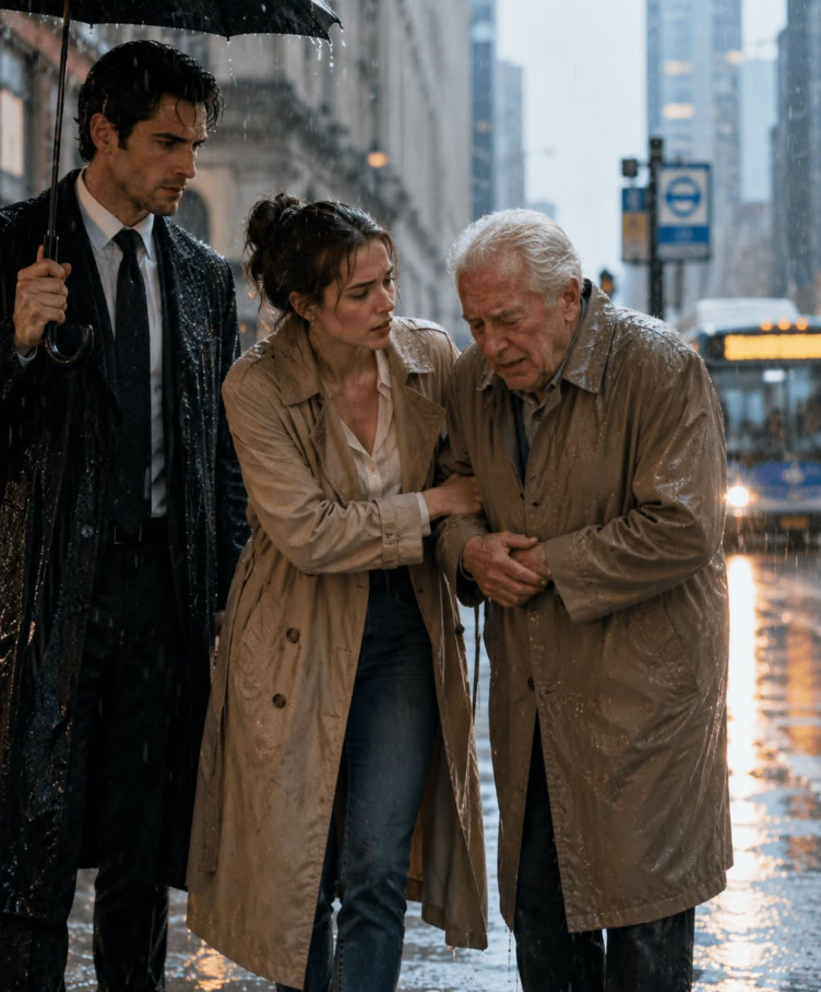 I Missed My Last Bus to Save a Confused Old Man in the Rain—Then a Mafia Boss Arrived and Changed Everything