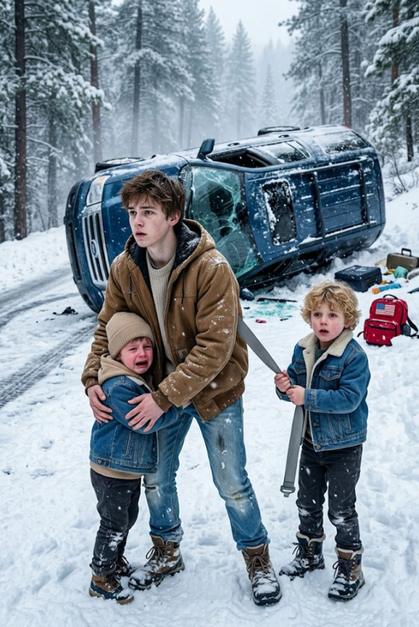 A Runaway Boy Carried the Biker President’s Twin Sons Nine Miles Through a Deadly Blizzard—But When 700 Iron Saints Saw the Bruises Hidden Under His Frozen Skin...