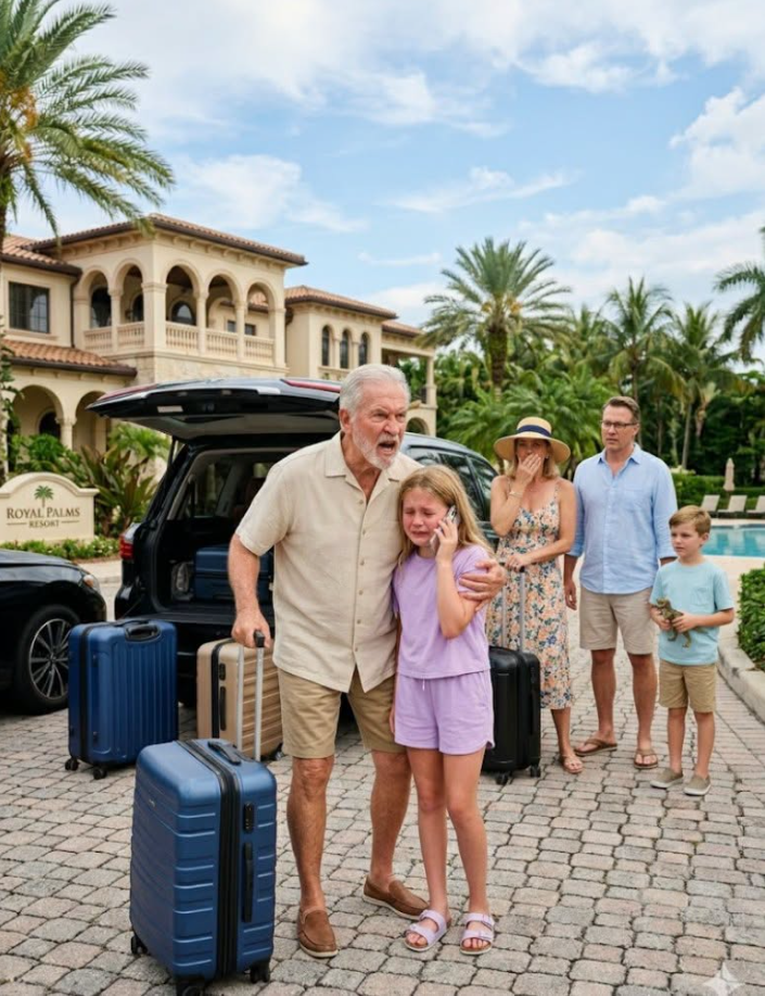 My 8-year-old adopted granddaughter was left at home while my son and his wife took their biological son. She called me at 2:00 AM crying, 'Why Grandpa?' I booked last-minute tickets and within 12 hours we crashed their vacation!...