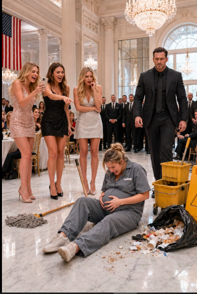 Rich Girls Forced a Pregnant Janitor to Her Knees at an Elite Boston Academy—Then the Mafia Boss She Loved Stormed In, Saw Her on the Marble Floor, and Destroyed Every Family Who Thought Money Made Them Untouchable...