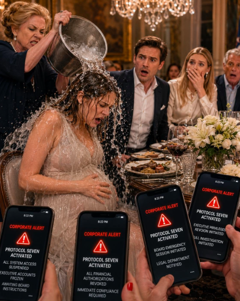 I Never Told My Ex-Husband or His Millionaire Family That I Quietly Owned the Billion-Dollar Company They All Worked For… Until His Mother Poured Dirty Ice Water on Me While I Was Pregnant. Five Minutes Later, Every Phone at the Dinner Table Began Ringing.