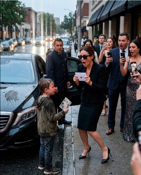The black sedan glided toward the restaurant like it owned the whole street.