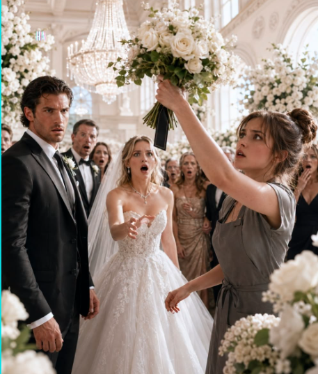 The florist stole the mafia boss’s wedding bouquet before the bride could lift it, and the black ribbon tag underneath exposed the lie everyone came to bury