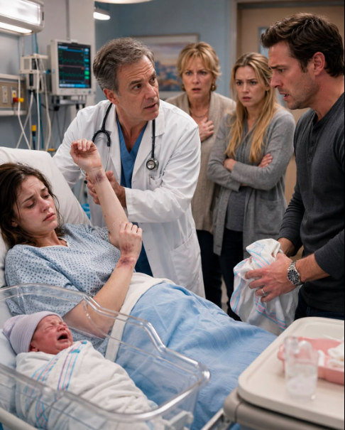 My mother called my wife “lazy” while I stood at the hospital bed—then the doctor pointed to bruises on her wrists and said, “WE NEED TO CALL THE POLICE.” I thought I was walking into a family dispute, until the evidence exposed the truth about who had been teaching my son to disrespect his mother…