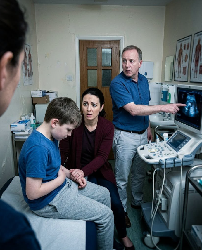 THE DOCTOR LOOKED AT THE ULTRASOUND, TURNED PALE, AND ASKED ME SOMETHING THAT MADE MY BLOOD RUN COLD: “MA’AM… IS YOUR HUSBAND HERE?”