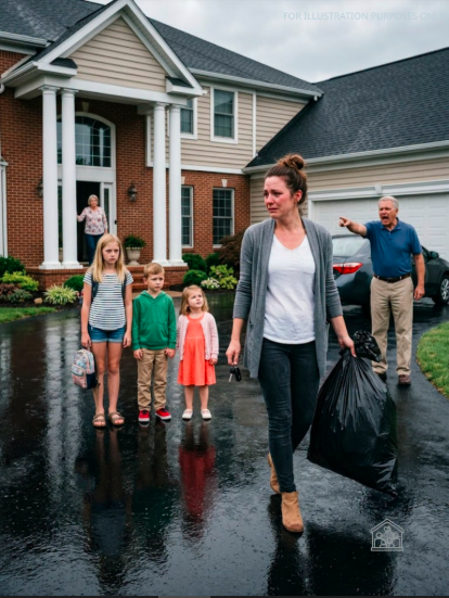 When My Husband Chose Another Woman Over Our Family, I Took Our Three Children to My Parents’ House Hoping They Would Take Us In—But My Father Slowly Shut the Door, My Brother Looked Away, My Sister Said I Was “Overreacting”... So I Lifted a Garbage Bag and Whispered Three Words I Will Never Forget