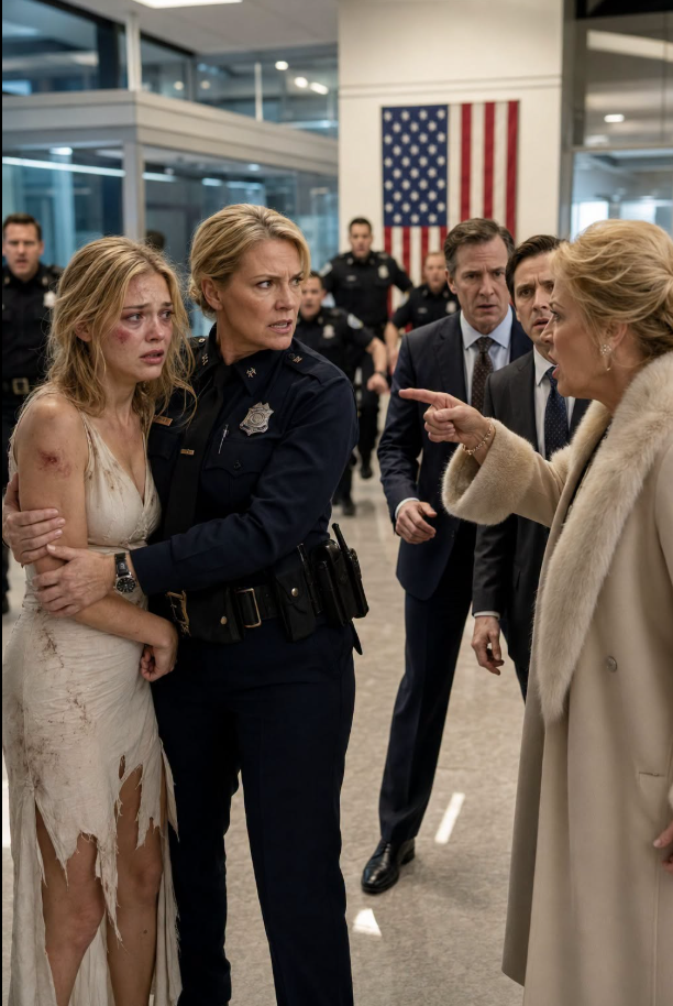 My Bruised Sister-in-Law Ran Into My Police Station at Midnight—Then My Millionaire Mother-in-Law Arrived With Two Lawyers and Screamed, “Want Another Beating?”...