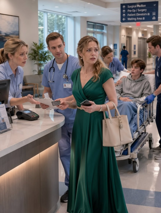 My husband froze my debit card while our sixteen-year-old son was being wheeled into emergency surgery, then toasted his “new beginning” with another woman across town. Three days later, he stepped onto a ballroom stage expecting applause. He never imagined I would walk through those same doors carrying the legal authority to erase everything he believed belonged to him