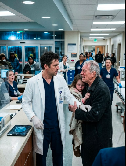 2.After twenty years of silence, my father stumbled into my emergency room begging me to save his feverish granddaughter