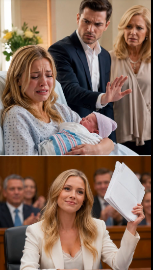 2“She’s useless to my family,” my husband said, refusing to touch our newborn daughter. His mother smiled like I had failed an exam. But while they whispered about taking my baby away, they forgot one thing: before I became the quiet wife in that hospital bed, I was the attorney who knew exactly how to destroy them. G D
