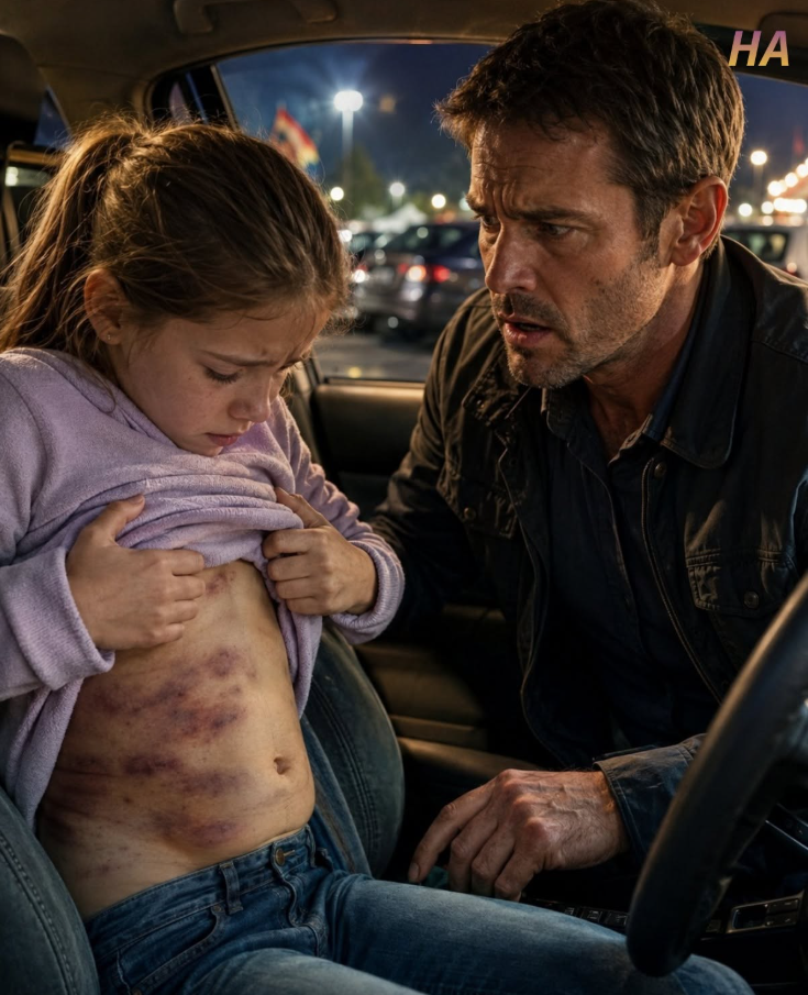 After the School Carnival, My Daughter Whispered, “Dad, Can We Talk in the Car?”—Then She Lifted Her Sweater and Said the Name Everyone Was Afraid to Accuse