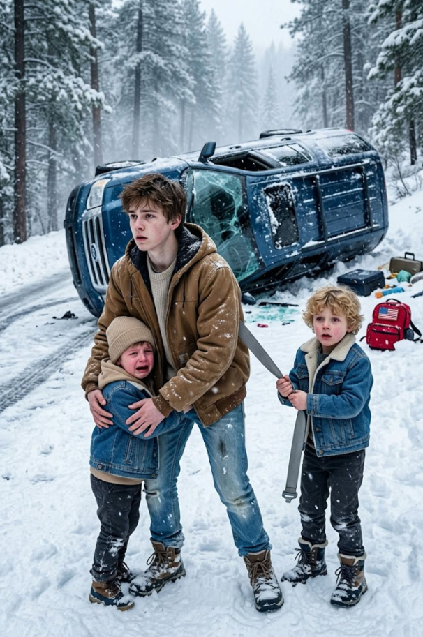 A Runaway Boy Carried the Biker President’s Twin Sons Nine Miles Through a Deadly Blizzard—But When 700 Iron Saints Saw the Bruises Hidden Under His Frozen Skin..d.
