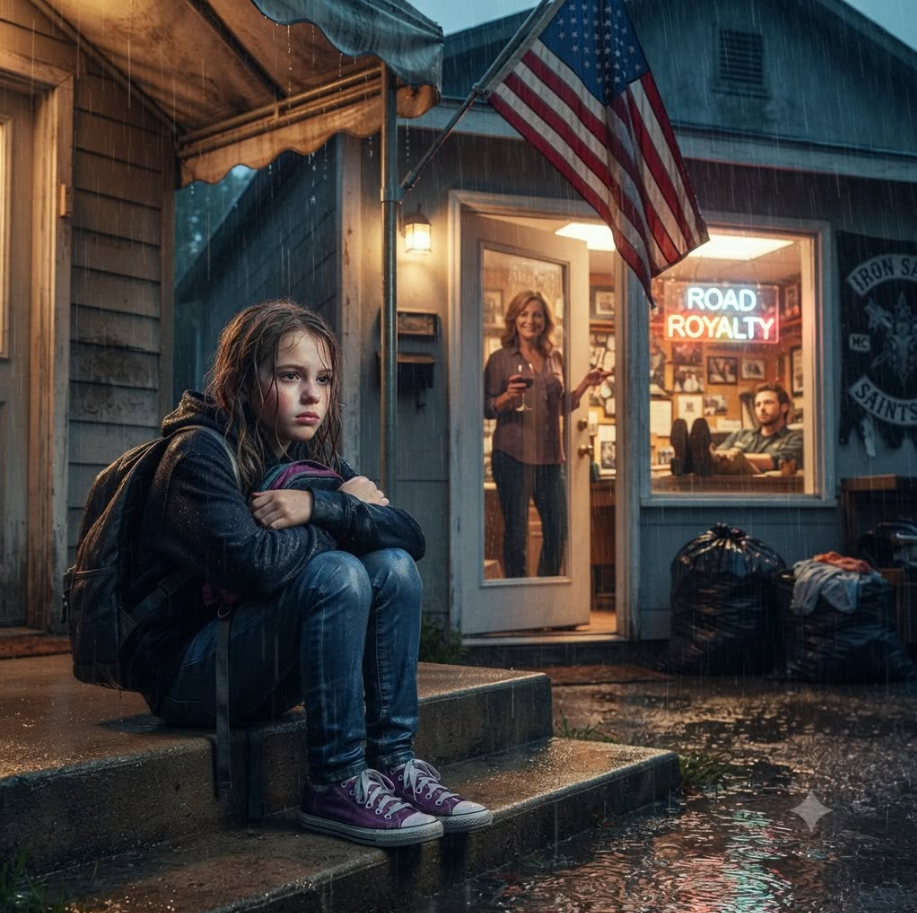 My 11-Year-Old Daughter Came Home to the Biker Garage and Found Her Gate Code Dead—She Sat Four Hours in Freezing Rain While My Father’s Widow Watched TV, Then Smiled Through the Glass, “The Club Voted. You Two Are Out.”