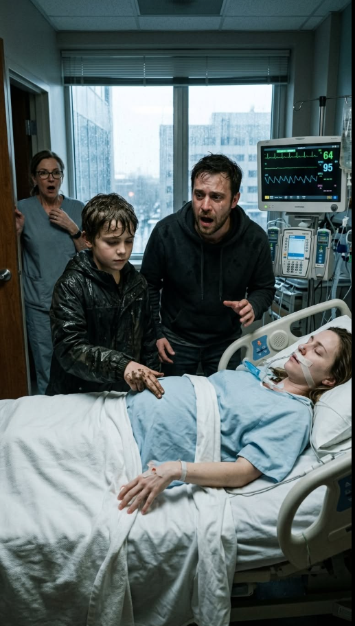 A PREGNANT WOMAN REMAINED ON A HOSPITAL BED FOR EIGHT UNENDING MONTHS, TRAPPED IN A DEEP COMA AS DOCTORS SLOWLY LOST HOPE ONE AFTER ANOTHER — UNTIL A SMALL CHILD STEPPED IN FROM THE RAIN, HOLDING A JAR OF MUD, AND DID SOMETHING NO MEDICAL EXPLANATION COULD FULLY DEFINE
