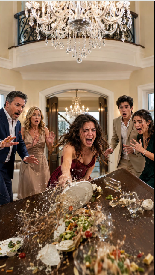 I didn’t mean to flip the dinner table. I only wanted them to stop laughing. But when my mother-in-law smiled and said, “A girl from nothing should be grateful we let her sit here