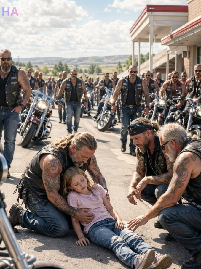 Little Girl Collapsed at a Biker's Feet Saying "I'm So Tired" — 180 Bikers Rushed to Help