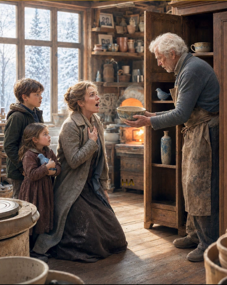 “No Decent Man Marries a Widow With Two Kids”—Then the Old Potter Said Her Dead Husband’s Name