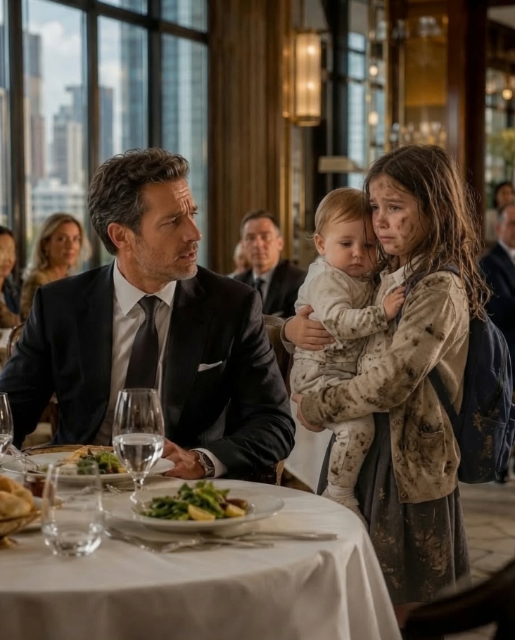 28.Sir, Can We Eat The Leftovers ” A Poor Girl Asks, Unaware She’s Talking To A Millionaire