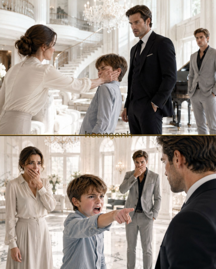 35.The Billionaire Don Hired a Nanny to Keep His Son Silent—Then She Slapped Him in His Own Mansion, and the Boy’s First Words Buried the Brother Who Killed His Mother