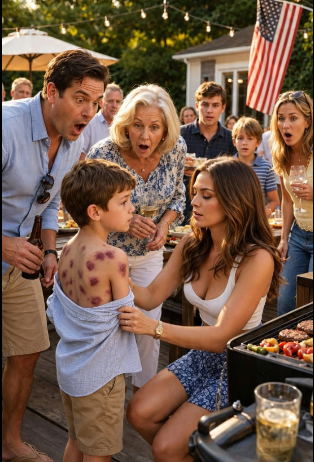 41.My Uncle Grabbed My Little Cousin at the Family BBQ—Four Seconds Later, I Put Him Down and Grandma Exposed the Bruise He Buried for 26 Years...