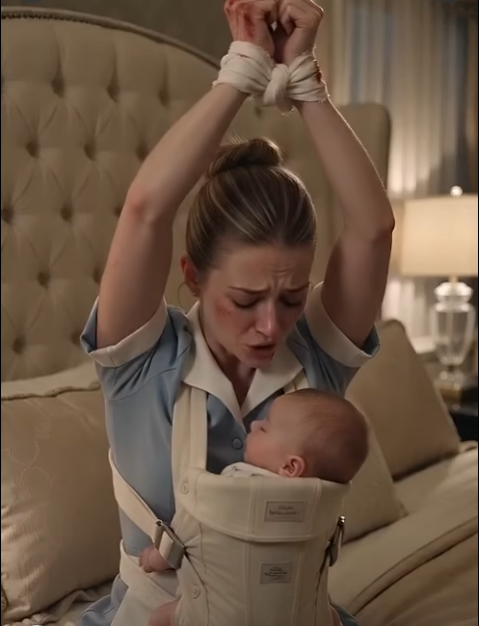 I came home and found my nanny tied to my bed, while my one-year-old twins were strapped to her chest… and what I discovered next shattered everything I thought I knew about my marriage