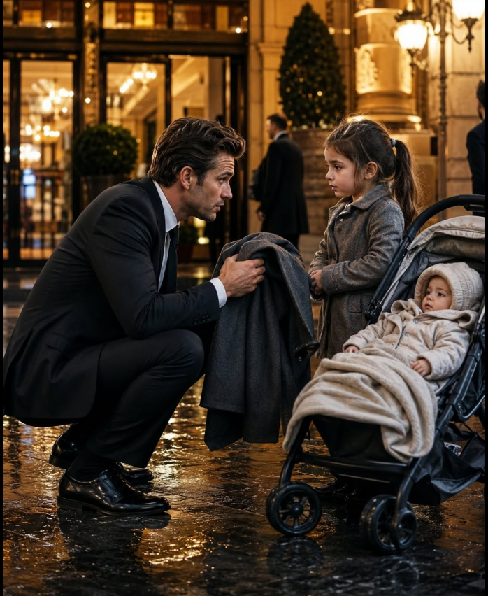 A HOMELESS GIRL SLEEPS IN A BOX AND ASKS A BILLIONAIRE TO PROTECT HER FRIEND—HIS RESPONSE STUNS ALL